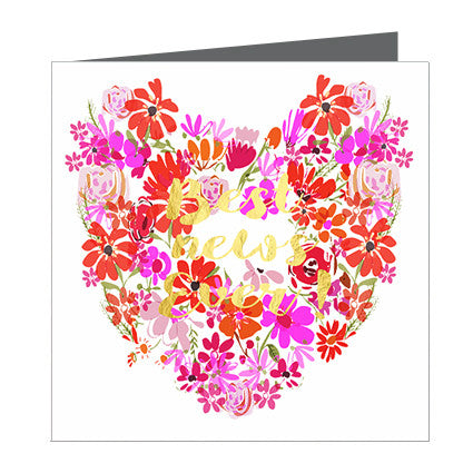 Card - Heart Best news Ever
