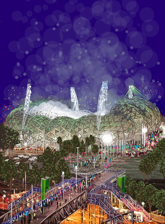 Print (Iconic) - Melbourne Aami Park Stadium