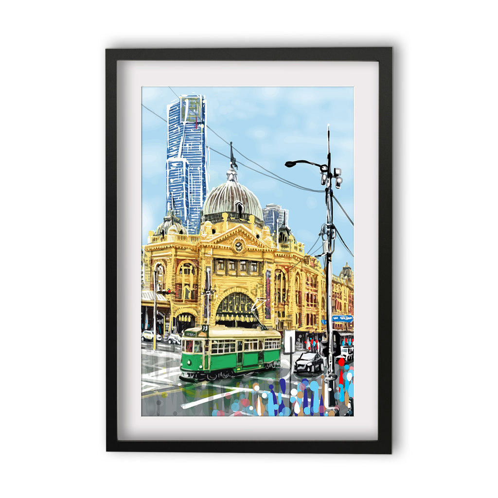 Print (Iconic) - Melbourne Flinders St Station (Portrait)