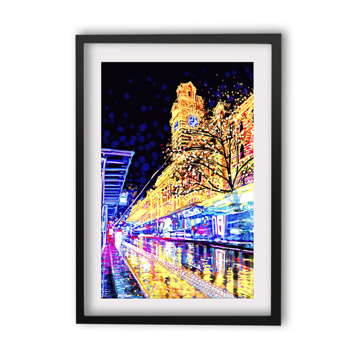 Print (Iconic) - Melbourne Flinders by Night