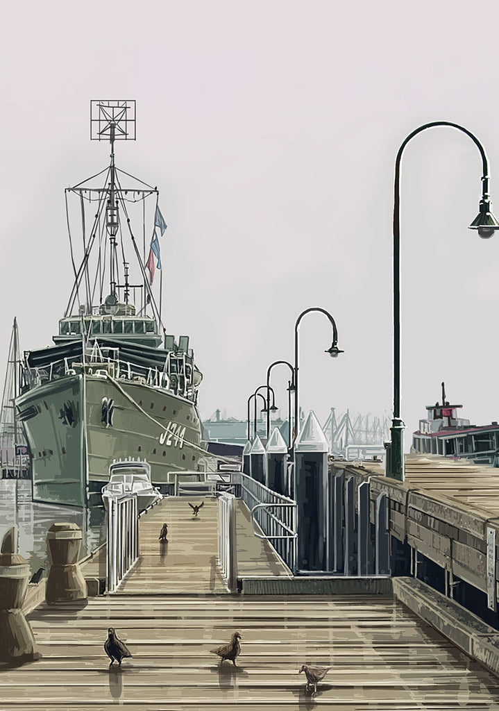 Print (Iconic) - Melbourne Williamstown Navy Ship