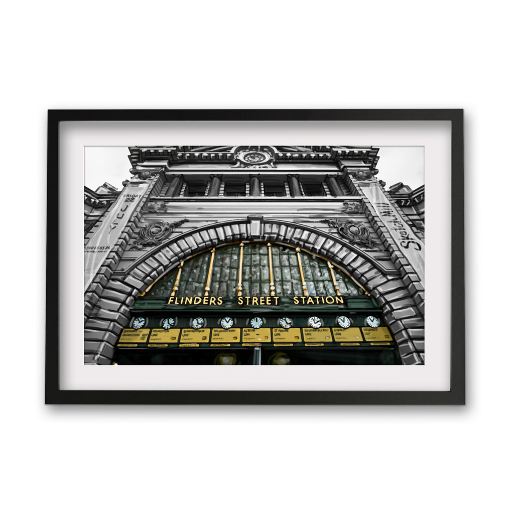 Print (Iconic) - Melbourne Flinders st Station Clocks