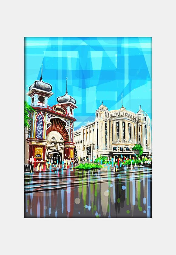 Print (Iconic) - Melbourne Luna Park and Palais