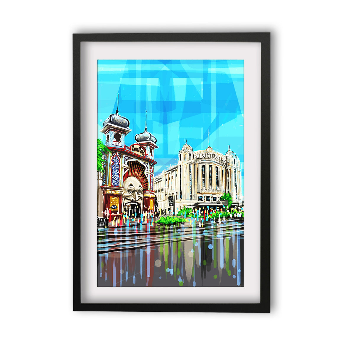 Print (Iconic) - Melbourne Luna Park and Palais