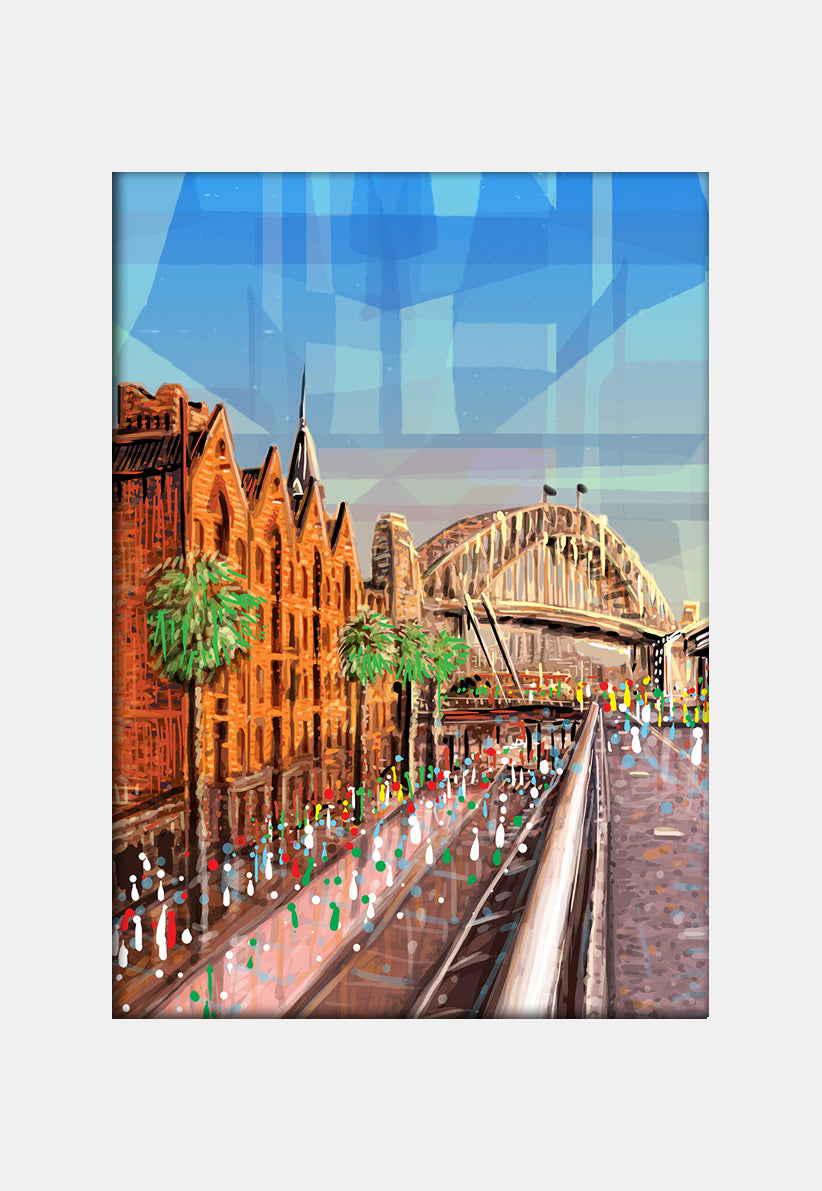 Print (Iconic) - Sydney The Rocks and Harbour Bridge
