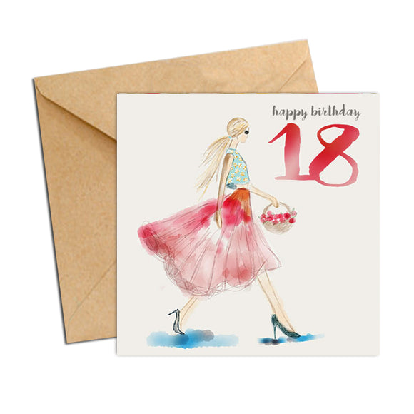 Card - Birthday Age 18