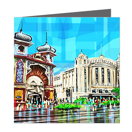 Card - Iconic Melbourne Luna Park and Palais