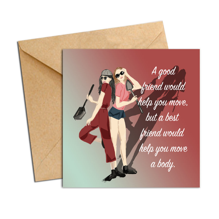 Card - friendship move a body