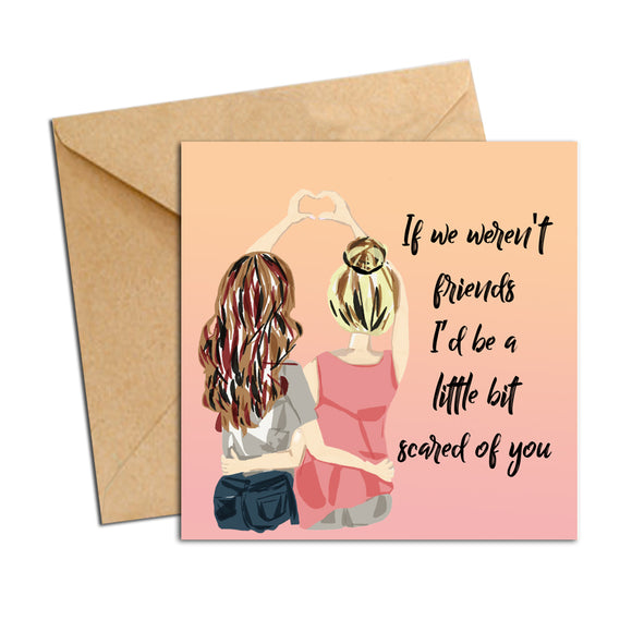 Card - Quote - Scared of you