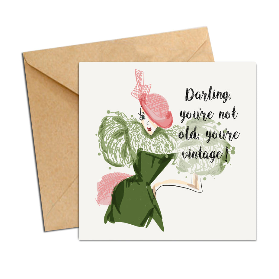 Card - Quote - You're vintage