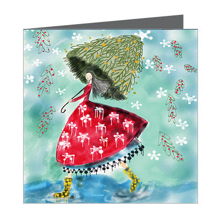 Card - Xmas Girl
